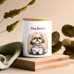 【 ロイヤル シーズー 】キャニスター　保存容器　お家用　プレゼント　犬　ペット　うちの子　犬グッズ 3枚目の画像