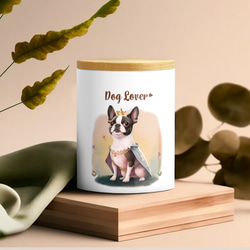 【 ロイヤル ボストンテリア 】 キャニスター　保存容器　お家用　プレゼント　犬　ペット　うちの子　犬グッズ 3枚目の画像