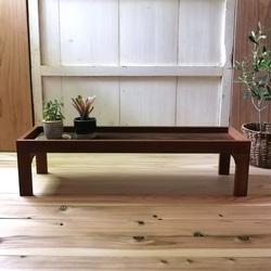 【NEW】観葉植物ラック 飾り台 (オーク) 2枚目の画像