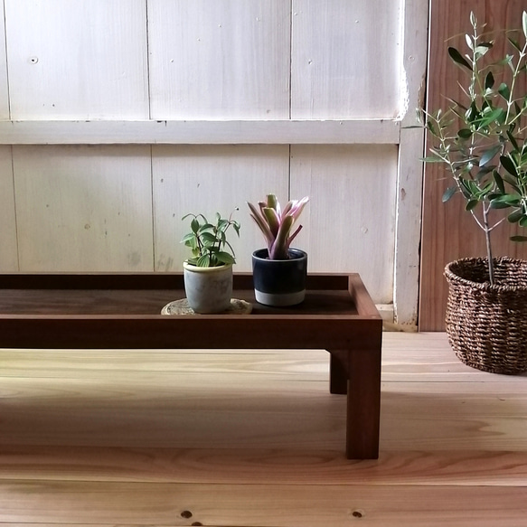 【NEW】観葉植物ラック 飾り台 (オーク) 4枚目の画像
