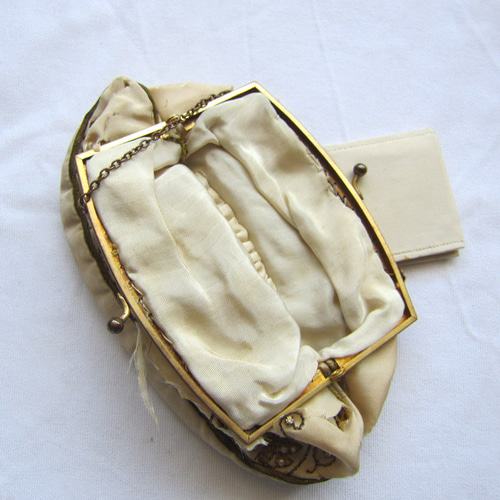 アンティーク　口金　ビーズバッグ　パース　フランスアンティーク ビーズバッグ フランスアンティーク サック フランス アンティークの