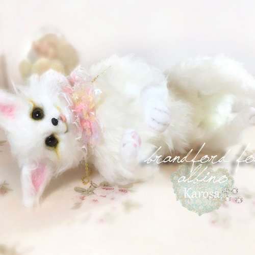 作家様　白キツネ　フェネック　アートドール　ぬいぐるみ 作家様 白キツネ フェネック アートドール ぬいぐるみ New Item 白狐
