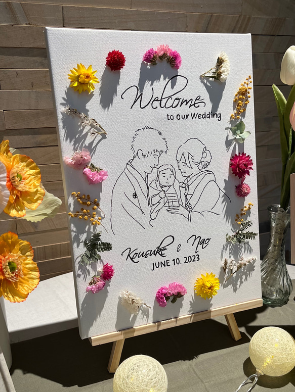 結婚式 ウェルカムボード キャンバスボード イラスト 似顔絵 結婚式 ウェルカムボード キャンバスボード イラスト 似顔絵