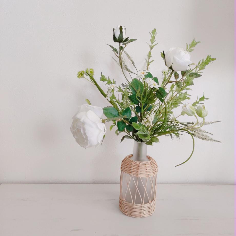 フランス ドーム ナンシー 新品 花瓶 フラワーベース ローズ ローズブーケ