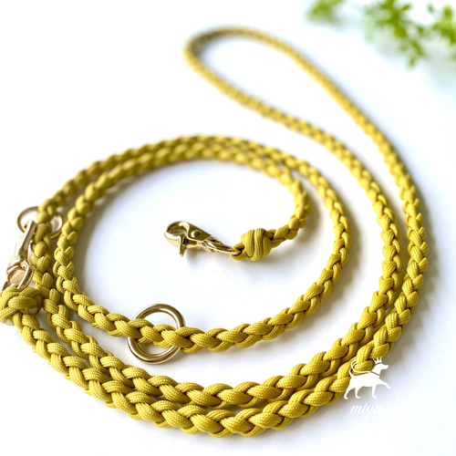 受注制作 パラコードカフェリード リード・首輪 M IYA 通販