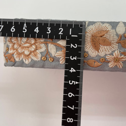 50cm~ ４ｃｍ幅　インド刺繍リボン　綿　 3枚目の画像