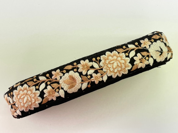 50cm~ ４ｃｍ幅　インド刺繍リボン　綿　 9枚目の画像
