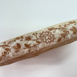 50cm~ ４ｃｍ幅　インド刺繍リボン　綿　 6枚目の画像