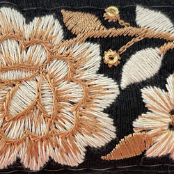 50cm~ ４ｃｍ幅　インド刺繍リボン　綿　 5枚目の画像