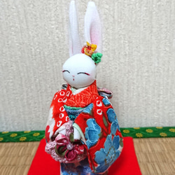 うさぎ 振袖着物（ちりめん青） その他人形 りん 通販 16548011