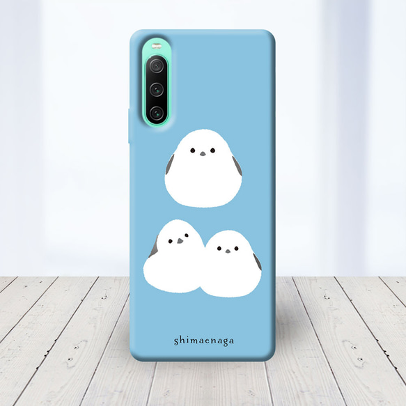 ☆Xperia 他 Android ほぼ全機種対応 スマホケース ☆シマエナガと