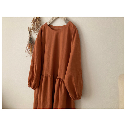 ぽわん袖ワンピース オーダーページ ぽわん袖ワンピース オーダーページ 9種のカラーから選べる袖口