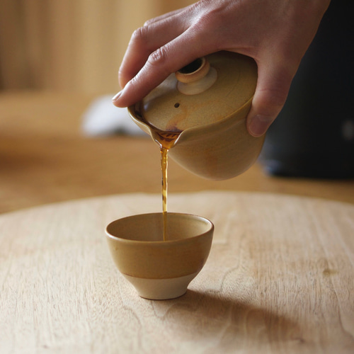 備前焼 半入居 宝瓶 急須煎 茶器 仕覆付き 備前焼 半入居 宝瓶 急須煎 茶器 仕覆付き 備前焼 半入居 宝瓶