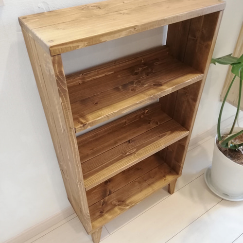 ブックシェルB☆ナチュラルヴィンテージ【幅47cm 高さ85cm 奥行き18cm