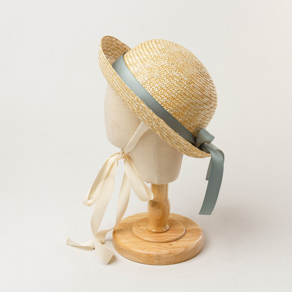 かわいい子供の春と夏の新しい弓の結び目の装飾麦わら漁師の帽子夏の屋外旅行日除け麦わら帽子で 8枚目の画像