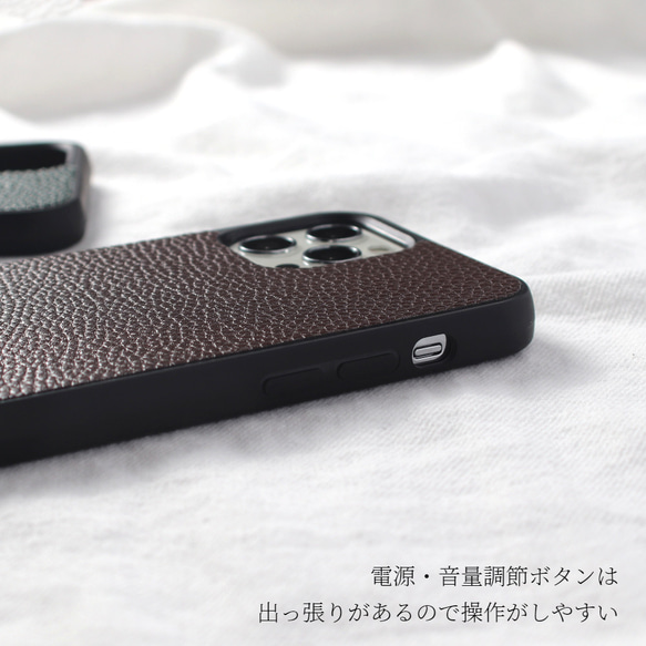 iphone ケース レザー 14 13 12 SE 11 X シンプル スマホケース 薄型 ビジネス おしゃれ お揃い 8枚目の画像