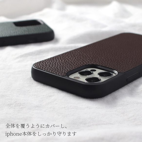 iphone ケース レザー 14 13 12 SE 11 X シンプル スマホケース 薄型 ビジネス おしゃれ お揃い 7枚目の画像