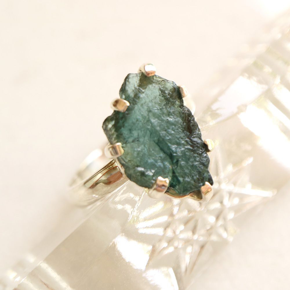 【セール品】SVR-302 【CERCA】トルマリン スターリングシルバーリング　17.5号