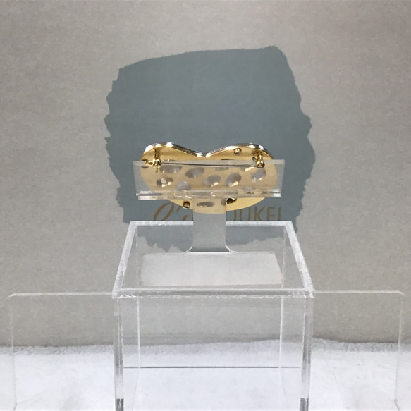 アートシリーズ「金いろ・銀いろ」ブローチ No.5315 3枚目の画像