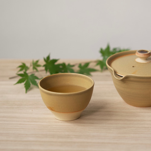 新茶器 茶碗 KISETO【信楽焼の湯呑み】陶器 シンプル 黄瀬戸 程よい