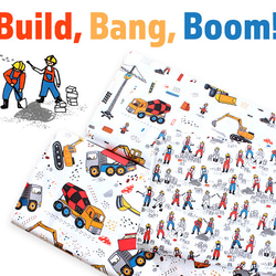 カットクロス Robert Kaufman Build, Bang, Boom Construction Diggers 7枚目の画像