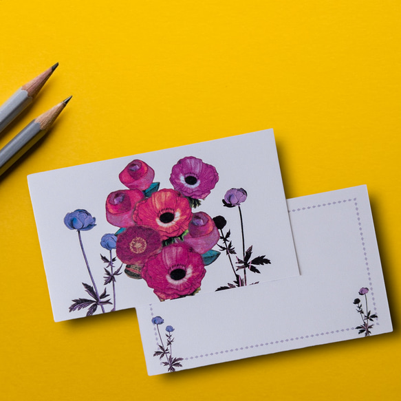 メッセージカード封筒セット（花） 7枚目の画像