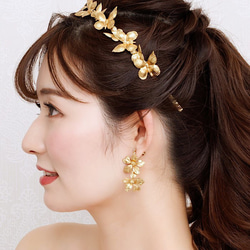 MA144  ウェディング ヘッドドレス　カチューシャ ブライダル ヘアアクセサリー 結婚式  披露宴　前撮り 5枚目の画像