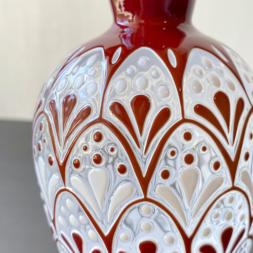 pattern vase 赤花波 一輪挿し・花瓶・花器 shizuka miura 通販