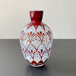 pattern vase  赤花波 2枚目の画像