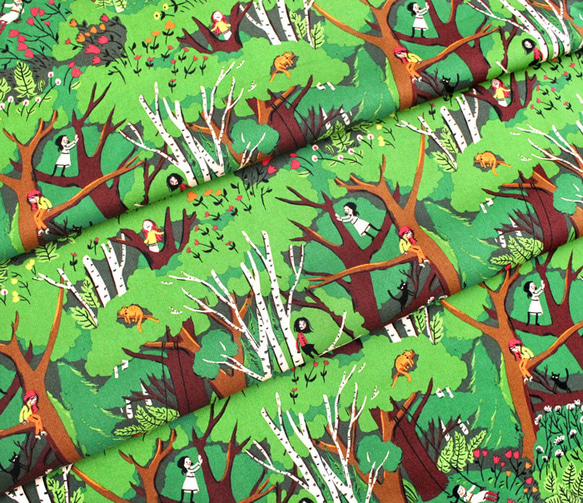 カットクロス Windham Fabrics Heather Ross Climbing Trees 5枚目の画像