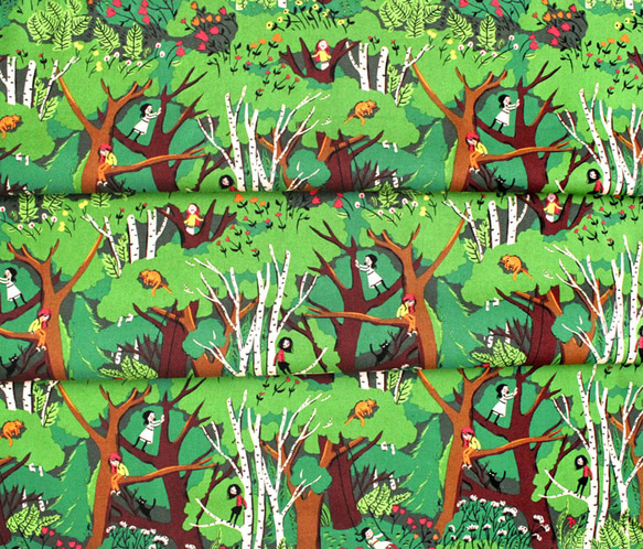 カットクロス Windham Fabrics Heather Ross Climbing Trees 6枚目の画像