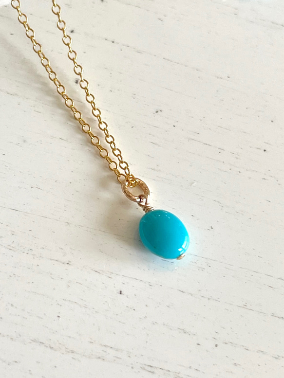 楽天市場】トルコ石 ターコイズ ネックレス 金 K18 18金 18k ハート
