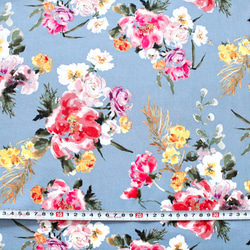 カットクロス Windham Fabrics Wildflower 52252-6 Coral Charm Dusk 3枚目の画像
