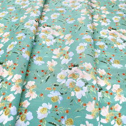 カットクロス Windham Fabrics Wildflower Clair de Lune Spruce 4枚目の画像