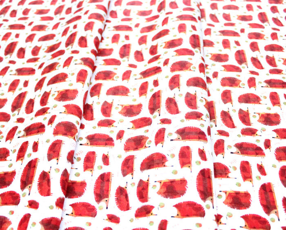 カットクロス Windham Fabrics Woodland Baby Hedgehogs White 4枚目の画像