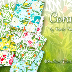 カットクロス Windham Fabrics Cora 52359-1 Cora Floral White 7枚目の画像