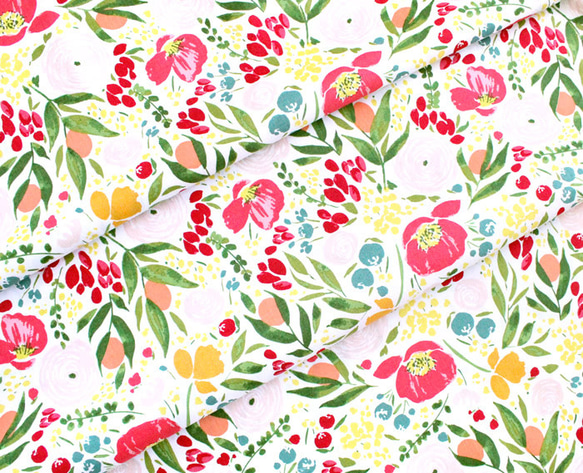 カットクロス Windham Fabrics Cora 52359-1 Cora Floral White 5枚目の画像