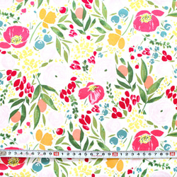 カットクロス Windham Fabrics Cora 52359-1 Cora Floral White 3枚目の画像