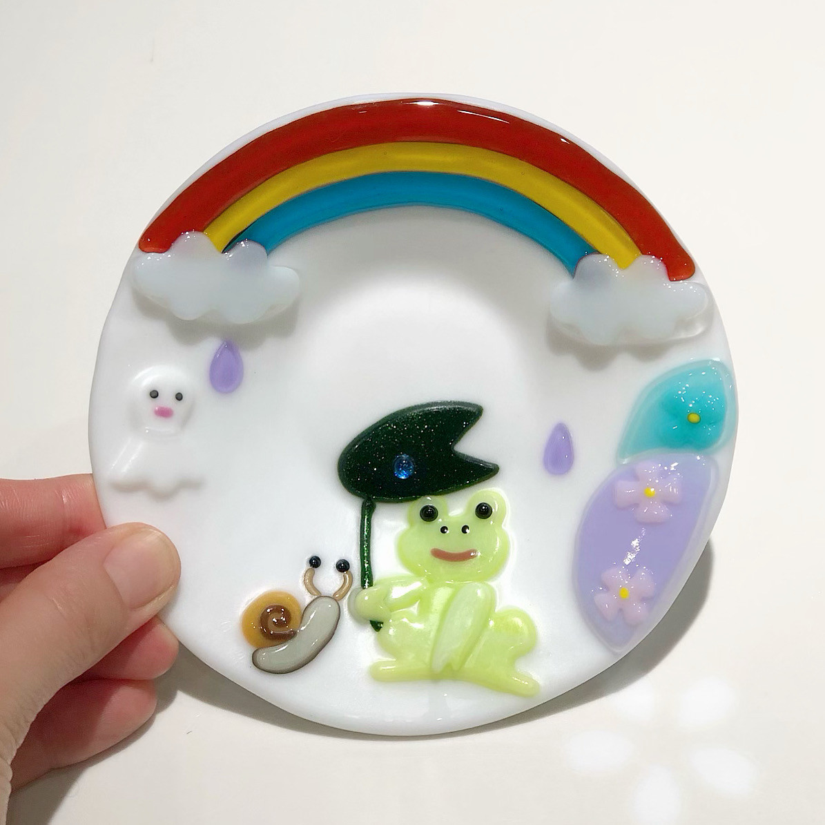 『虹が出たら一緒に見に行こう』みたいなお皿