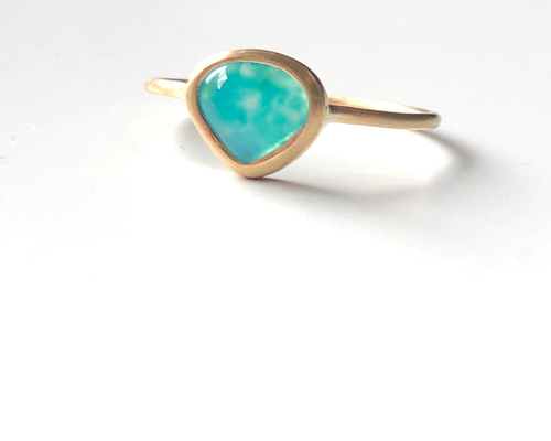 k18リング 天然石 ジェムシリカ 指輪・リング Honey❤︎ 通販 15963522