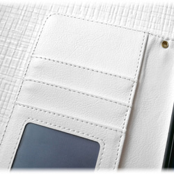 柔軟花卉圖案首字母筆記本型智能手機保護殼 iPhone 13 Xperia 10 II Galaxy AQUOS 第7張的照片