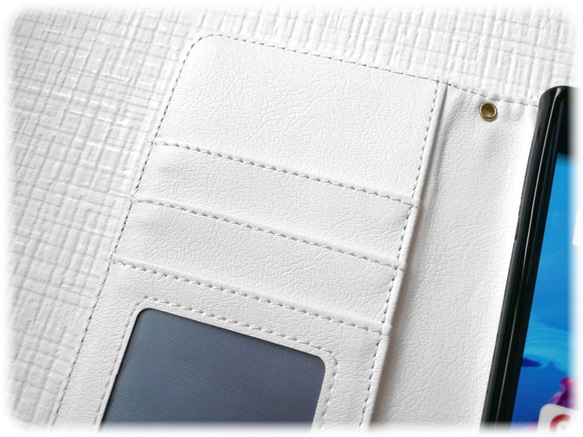 柔軟花卉圖案首字母筆記本型智能手機保護殼 iPhone 13 Xperia 10 II Galaxy AQUOS 第7張的照片