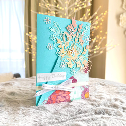 再販売】手作りバースデーカード 145 メッセージカード Lily