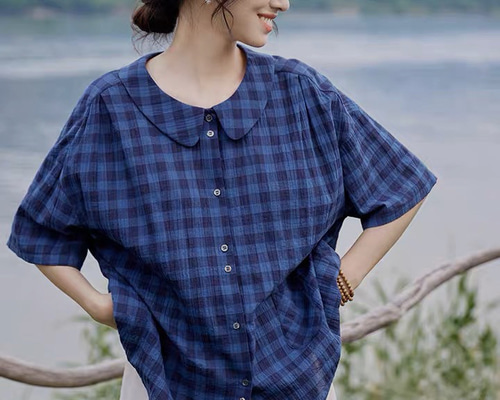 希少　美品　ヴィヴィアン　ピーターパンシャツ　丸襟　チェック柄　オーブ刺繍　02 ✨美品✨ヴィヴィアンウエストウッド 総オーブ柄 シャツ 3 オーブ