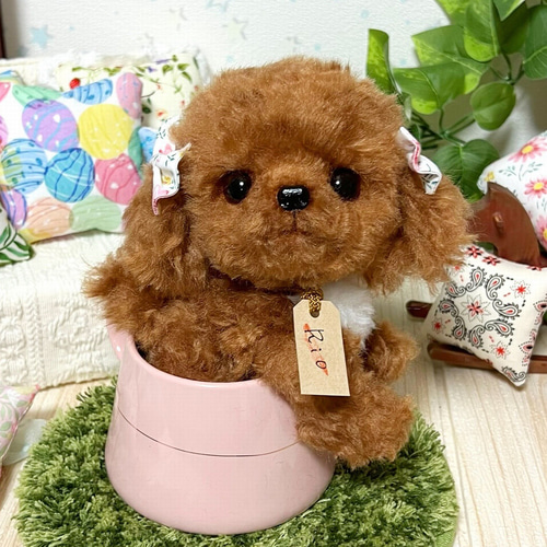 かっこいいワンさん ぬいぐるみ 海外作家様 ハンドメイド