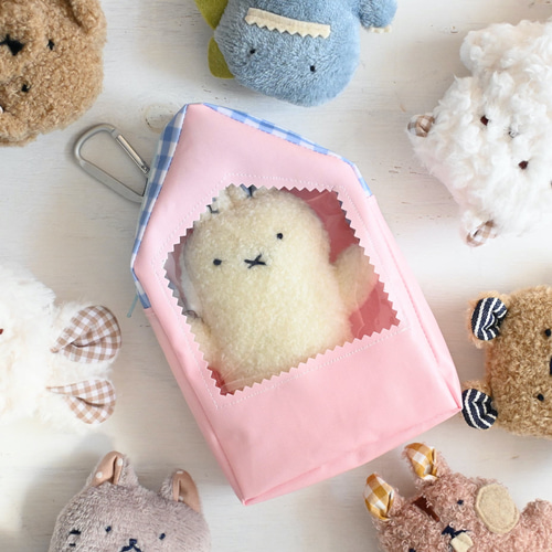 人気作家様ハンドメイドぬいぐるみポーチ