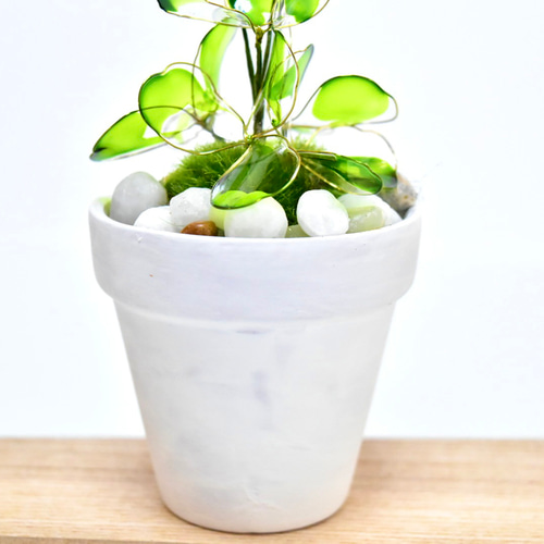 植木鉢】苧環(おだまき) 紺 アートフラワー 風碧(kazamidori) 通販