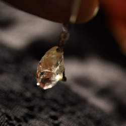 [024 罌粟系列] 俄勒岡日光石礦物寶石 SV925 耳夾天然石材配件 第4張的照片