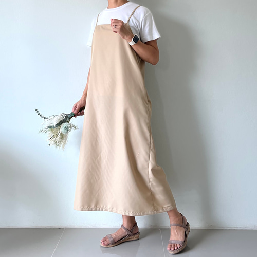 ハンドメイド ヘリンボーンツイードリボン ハイネックワンピース