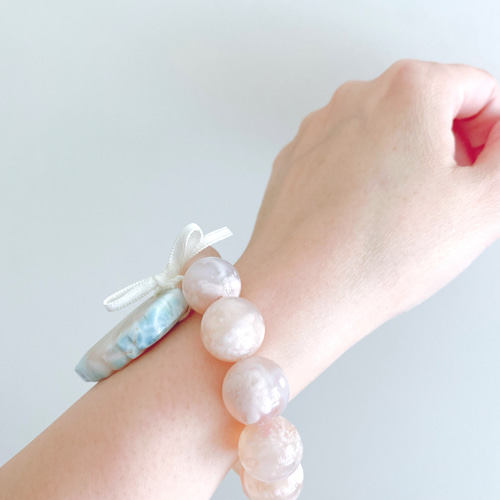 7-31】とても美しいピンクラリマーの羽とぷるんぷるんな桜メノウの